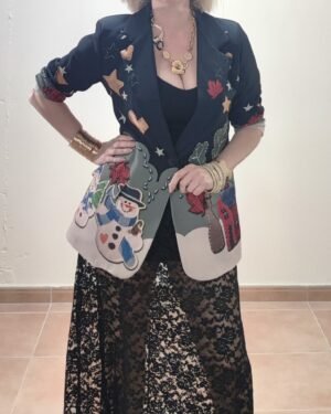 AMERICANA NAVIDEÑA MUÑECO DE NIEVE