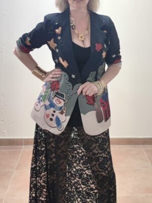 AMERICANA NAVIDEÑA MUÑECO DE NIEVE