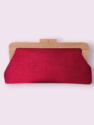 CARTERA RAFIA MADERA