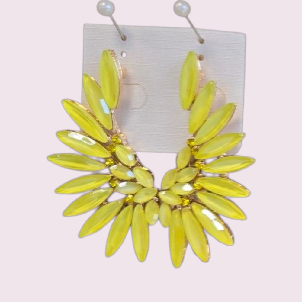 PENDIENTE CRISTAL AMARILLO