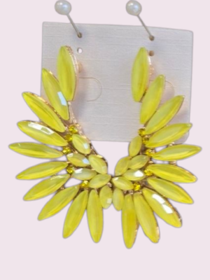 PENDIENTE CRISTAL AMARILLO