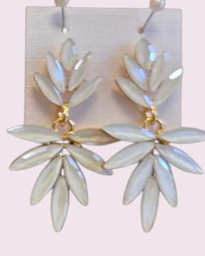 PENDIENTE CRISTAL BLANCO